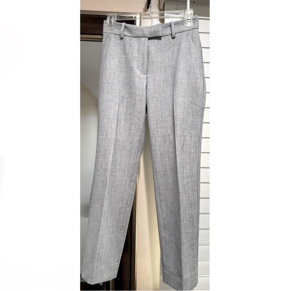 Abercrombie & Fitch Tapered Ankle Trousers • 24 00 Short • Heather Grey•Mid Rise